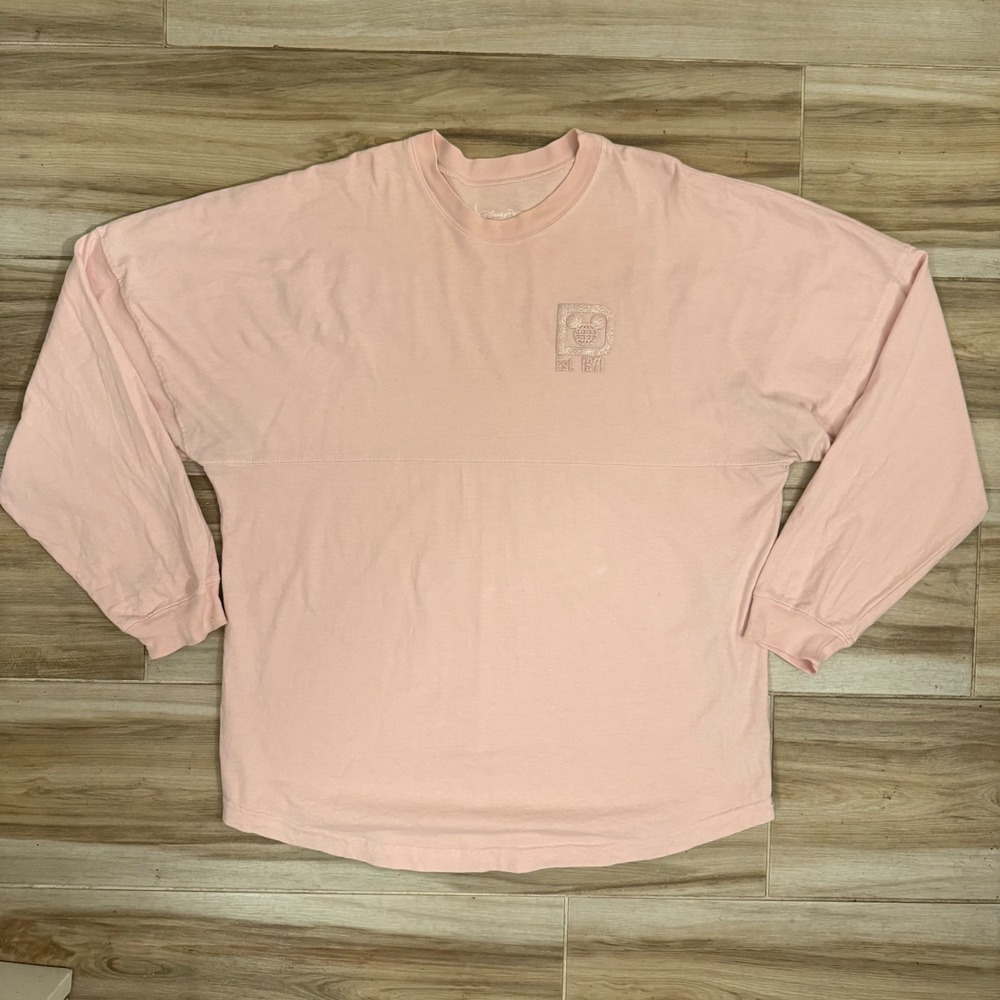 Disney Parks Spirit Jersey Walt Disney‎ World Pink Glitter Puff Print XL Mens